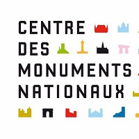 Animation réalité virtuelle - Logo de l'entreprise Centre des Monuments Nationaux pour une préstation en réalité virtuelle avec la société TKorp, experte en réalité virtuelle, graffiti virtuel, et digitalisation des entreprises (développement et événementiel)