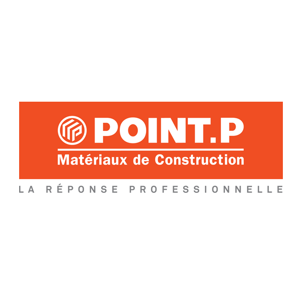 Animation réalité virtuelle - Logo de l'entreprise Point P pour une préstation en réalité virtuelle avec la société TKorp, experte en réalité virtuelle, graffiti virtuel, et digitalisation des entreprises (développement et événementiel)